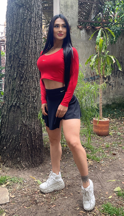 Ref 59- Falda Short + Crop Top